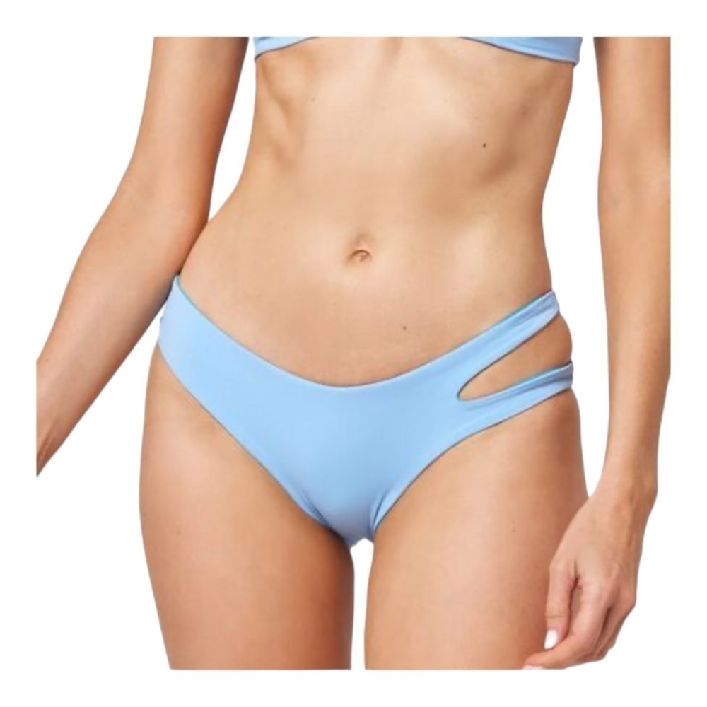 L*Space Breakers Classic Reversible Bikini Bottom in Aura/Elc Blue NWT
